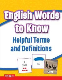 Book Cover for English Words to Know for Newcomers by Teacher Created Materials
