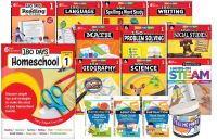 Book Cover for 180 Days¬ Homeschool Grade 1 Set: (Ten 180 Days¬ Activity Books, Three Flash Card Decks, and One In a Jar Activity Cards, and a Parent Guide) by Multiple Authors