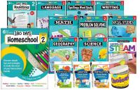 Book Cover for 180 Days® Homeschool Grade 2 Set: (Ten 180 Days® Activity Books, Three Flash Card Decks, and One In a Jar Activity Cards, and a Parent Guide) by Multiple Authors