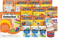 Book Cover for 180 Days¬ Homeschool Grade 3 Set: (Ten 180 Days¬ Activity Books, Three Flash Card Decks, and One In a Jar Activity Cards, and a Parent Guide) by Multiple Authors