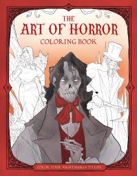 Book Cover for Horror Coloring Book by Abigail Larson