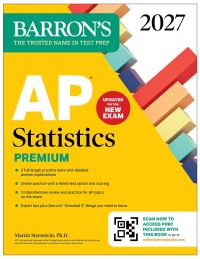 Book Cover for AP Statistics Premium, 2027 by Martin Sternstein