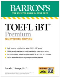 Book Cover for TOEFL, iBT Premium, Nineteenth Edition by Pamela J Sharpe