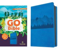Book Cover for NLT GO Bible for Kids (LeatherLike, Blue Mountains) by New Living Translation, Tyndale