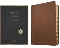 Book Cover for NLT Select Large Print Thinline Reference Bible, Filament Enabled (Goatskin Leather, Brown, Indexed, Red Letter) by New Living Translation, Tyndale