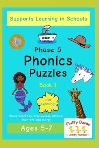 Book Cover for Phonics Puzzles Phase 5 by Juliet Morfitt, Stephanie Morfitt, Josh Morfitt