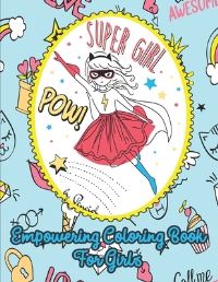 Book Cover for Empowering Coloring Book for Girls by Penciol Press