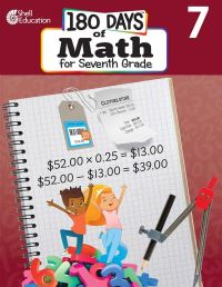Book Cover for 180 Days¬: Math for Seventh Grade by 