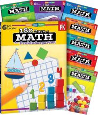 Book Cover for 180 Days¬: Math PK-6: 8-Book Set by Multiple Authors, Darcy Mellinger, Jodene Lynn Smith, Jodene Smith, Jodene Smith