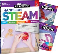 Book Cover for 180 Days¬: STEAM, Science, & Math Grade 5: 3-Book Set by Multiple Authors, Kristin Kemp, Jodene Lynn Smith, Lauren Homayoun, Jodene Smith, Jodene Smith, Jodene Smith