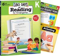 Book Cover for 180 Days¬: Reading, High-Frequency Words, & Printing Grade K: 3-Book Set by Multiple Authors, Jessica Hathaway, Shell Education, Chandra C Prough, Shell Education, Shell Education, Shell Education, Jesse Hathaway, Chandra Prough