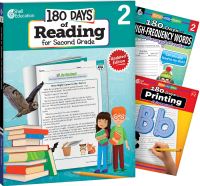 Book Cover for 180 Days¬: Reading, High-Frequency Words, & Printing Grade 2: 3-Book Set by Multiple Authors, Heather E Schwartz, Adair Solomon, Shell Education, Shell Education, Shell Education, Shell Education, Heather Schwartz, Heather Schwartz