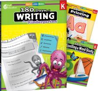 Book Cover for 180 Days¬: Writing, Spelling, & Printing Grade K: 3-Book Set by Multiple Authors, Shireen Pesez Rhoades, Tracy Pearce, Shell Education, Shell Education, Shell Education, Shell Education