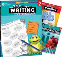 Book Cover for 180 Days¬: Writing, Spelling, & Printing Grade 2: 3-Book Set by Multiple Authors, Shireen Pesez Rhoades, Brenda A Van Dixhorn, Shell Education, Brenda Van Dixhorn, Shell Education, Shell Education, Shell Education, Brenda Van Dixhorn