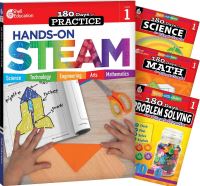 Book Cover for 180 Days¬: STEAM, Science, Math, & Problem Solving Grade 1: 4-Book Set by Kristi Sturgeon, Lauren Homayoun, Jodene Lynn Smith, Kristy Stark, Jodene Smith, Jodene Smith, Jodene Smith