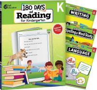 Book Cover for 180 Days¬: Reading 2nd Ed, Writing, Spelling, & Language Grade K: 4-Book Set by Chandra C Prough, Tracy Pearce, Shireen Pesez Rhoades, Christine Dugan, Chandra Prough, Chandra Prough, Chandra Prough, Chandra Prough, Chandra Prough