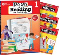 Book Cover for 180 Days¬: Reading 2nd Ed, Writing, Spelling, & Language Grade 1: 4-Book Set by Stephanie Kraus, Jodene Lynn Smith, Shireen Pesez Rhoades, Christine Dugan, Jodene Smith, Jodene Smith, Jodene Smith