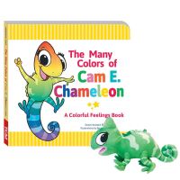 Book Cover for The Many Colors of Cam E. Chameleon Board Book & Plush Set by Dona Herweck Rice