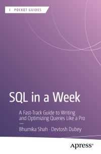 Book Cover for SQL in a Week by Bhumika Shah, Devtosh Dubey