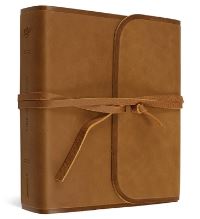 Book Cover for ESV Journaling Bible (Natural Leather, Brown, Flap With Strap) by Esv Bibles