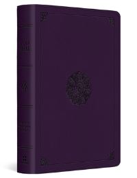Book Cover for ESV Large Print Bible (Trutone, Lavender, Emblem Design) by Esv Bibles