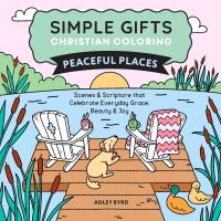 Book Cover for Simple Gifts Christian Coloring: Peaceful Places by Amen Editions