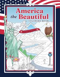 Book Cover for America the Beautiful Coloring Book by Liz Munro