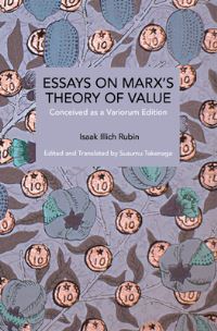 Book Cover for Essays on Marx's Theory of Value by Isaak Illich Rubin