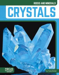 Book Cover for Crystals. Hardcover by Trudy Becker