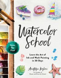 Book Cover for Ink and Watercolor by Anastasia Kozlova