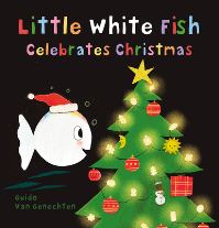 Book Cover for Little White Fish Celebrates Christmas by Guido Van Genechten