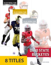 Book Cover for College Football Teams (Set of 8). Hardcover by 