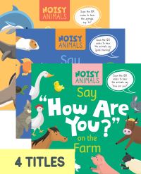 Book Cover for Noisy Animals (Set of 4). Hardcover by Madeline Tyler