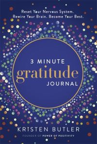 Book Cover for 3 Minute Gratitude Journal by Kristen Butler