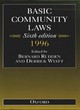 Image for Basic Community Laws