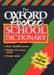 Image for OXFORD POCKET SCHOOL DICTIONARY F