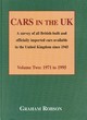 Image for Cars in the UK  : a survey of all British-built and officially imported cars available in the United Kingdom since 1945Vol. 2: 1971 to 1995 : v. 2 : 1971-95