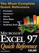 Image for Microsoft Excel 97 quick reference