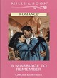 Image for A Marriage To Remember