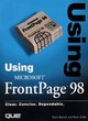 Image for Using Microsoft FrontPage 98