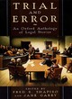 Image for Trial and error  : an Oxford anthology of legal stories