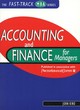 Image for ACCOUNTING AND FINANCE FOR MANAGERS