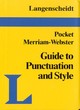 Image for Langenscheidt&#39;s pocket Merriam-Webster guide to punctuation and style