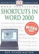 Image for Essential Computers:  Shortcuts in Word 2000