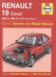 Image for Renault 19 diesel service and repair manual  : models covered, all Renault 19 diesel and turbo diesel models, including special/limited editions, hatchback and saloon/Chamade, 1870 cc diesel engines
