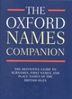Image for The Oxford names companion