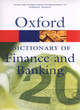 Image for A dictionary of finance and banking
