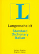 Image for Langenscheidt standard Italian dictionary  : Italian-English, English-Italian