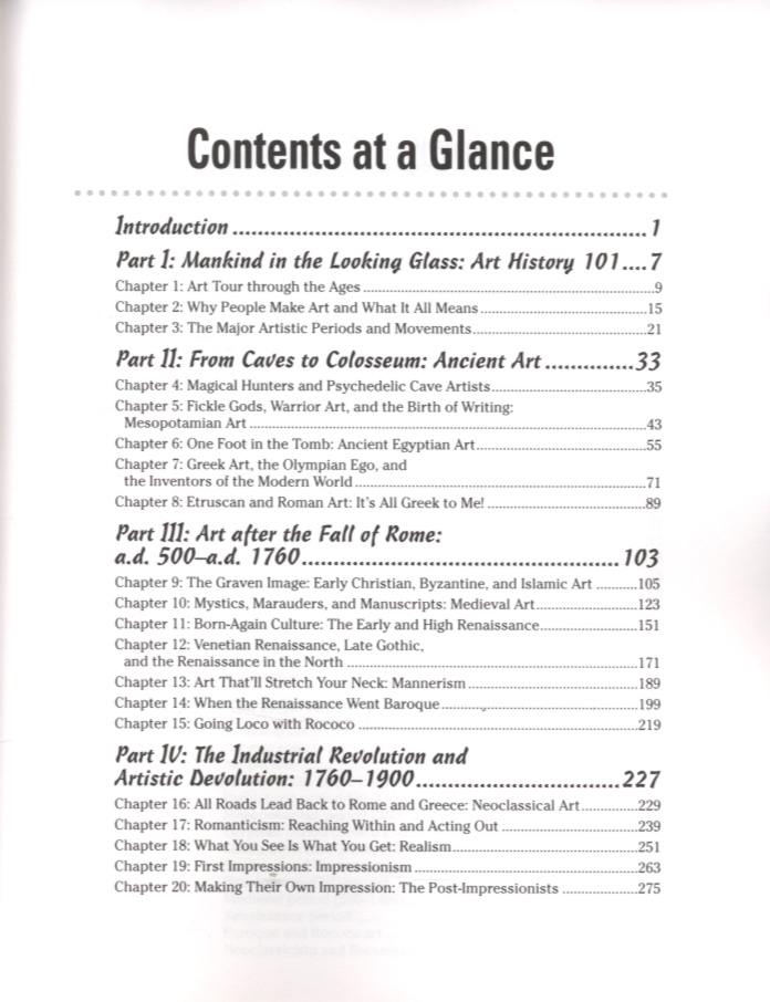 Art history for dummies