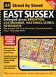 Image for East Sussex  : enlarged areas Brighton, Eastbourne, Hastings, Lewes, Newhaven, plus, Burgess Hill, East Grinstead, Haywards Heath, Royal Tunbridge Wells